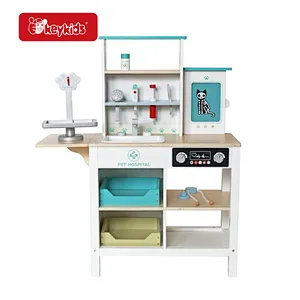 Doctor Pretend Play Activity Center 16 Pcs Wooden Medical Set Toys For Kids W10D658